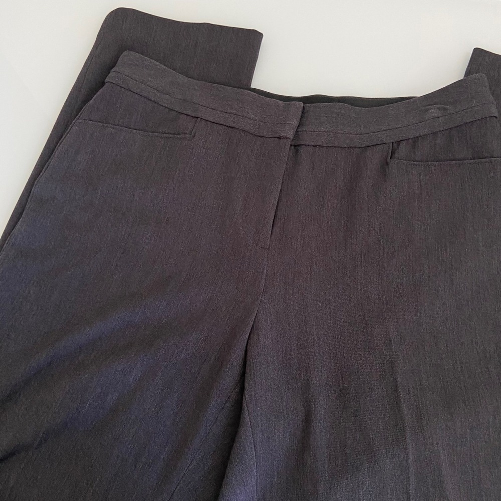Rafaella Curvy Dress Pants Stretch‎ Career Office Dark Gray Size 6 Straight Leg